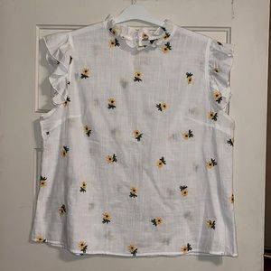 Embroidered Cotton Top